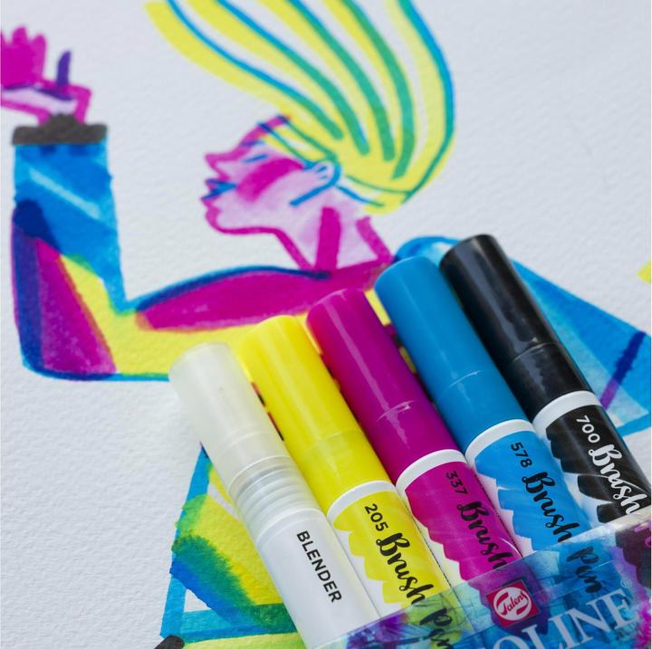 Image du produit Talens ECOLINE Brush Pen (Multicolore, 5 x)