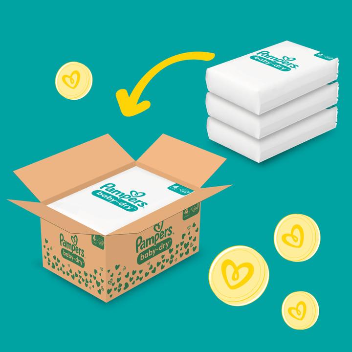 Produktbild Pampers Baby-Dry (Gr. 4, Monatsbox, 204 Stück)
