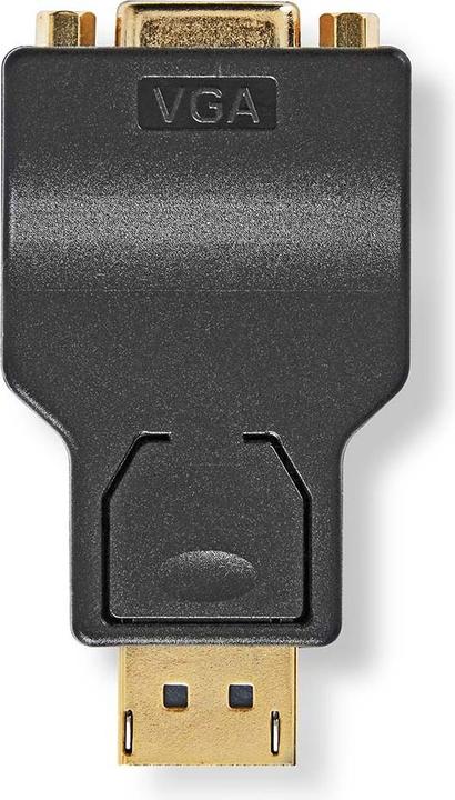 Immagine prodotto Nedis Adattatore DisplayPort - VGA, DisplayPort maschio - VGA femmina, placcato oro, ABS (VGA)
