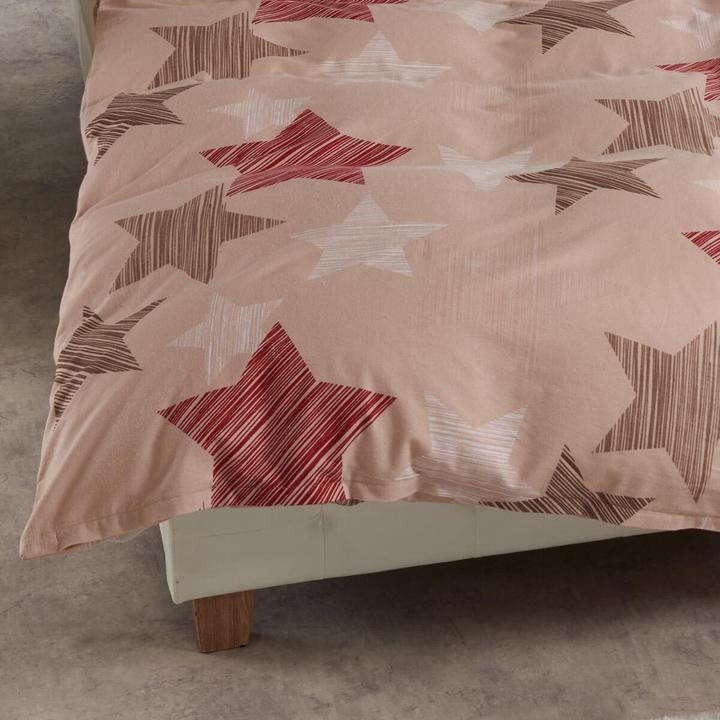 Produktbild Traumschlaf Sterne beige (Bettwäsche Set, 2 x 80 x 80 cm, 200 x 200 cm)