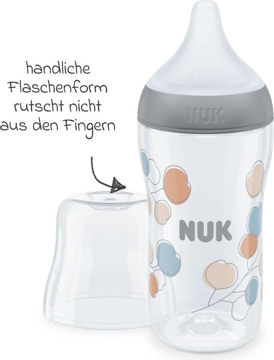 Produktbild NUK Babyflaschen PP-Flasche Perfect Match 260 ml + Silikon-Sauger (260 ml)