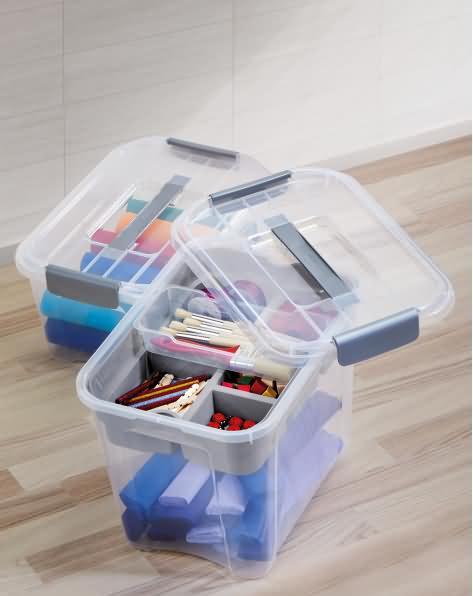 Produktbild Cep Aufbewahrugnsbox Combi-Box, PP, 18 l Inhalt, mit Deckel, grau (18 l)