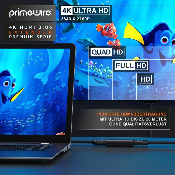Immagine prodotto Primewire Amplificatore attivo 4K HDMI 2.0b, ripetitore di segnale HDMI 2.0, fino a 20 metri di distanza