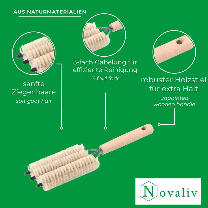 Produktbild Novaliv 2X Heizkörperbürste Rippenheizkörper Heizungsbürste Heizkörper Reinigungsbürste 25x8x3cm IDE (1 Stk.)