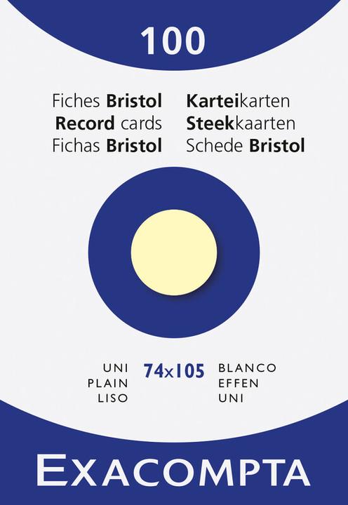 Immagine prodotto Exacompta Schede di valutazione (74 x 105 mm, 205 g/m², 100 x)