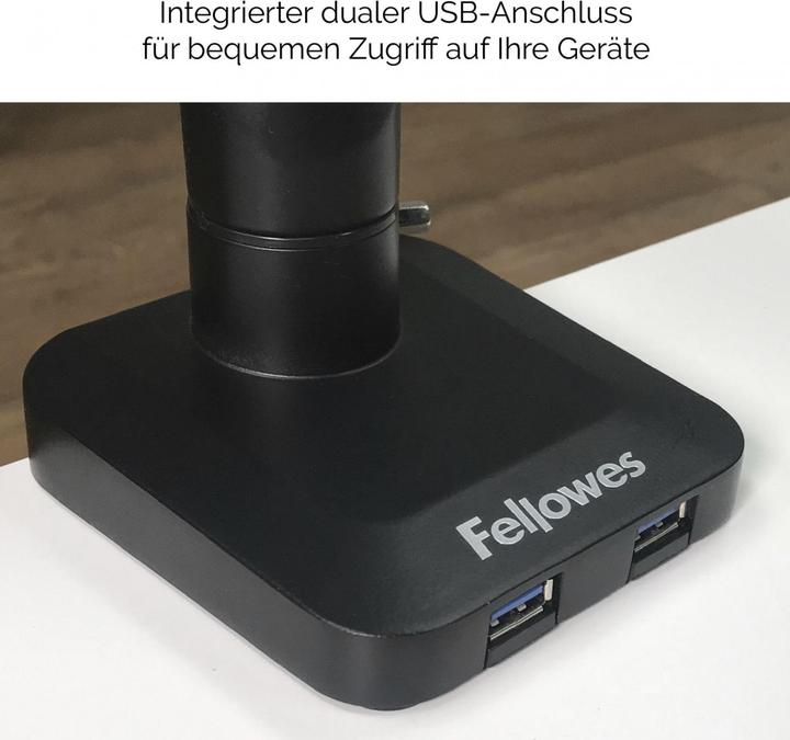 Immagine prodotto Fellowes Braccio per doppio monitor della serie Platinum (Tavolo, 27.03")