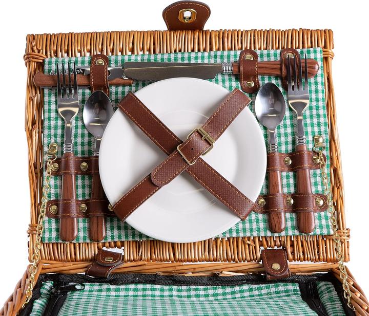 Produktbild EGenuss Picknickkorb mit Kühlfach & Zubehör für 2 Personen