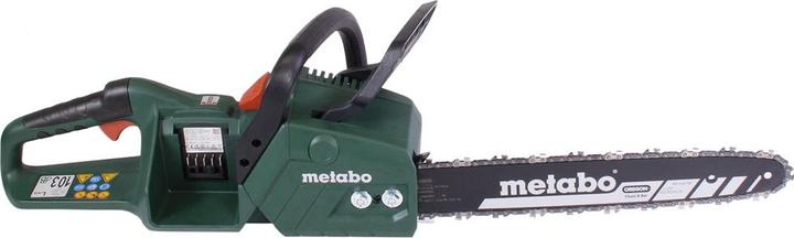 Actual product image Metabo MS 36-18 LTX BL 40 Battery chain saw 36 V ( 2x 18 V ) 40 cm 22 m/s Brushless + 2x Battery 8,0 Ah (Battery chain saw)
