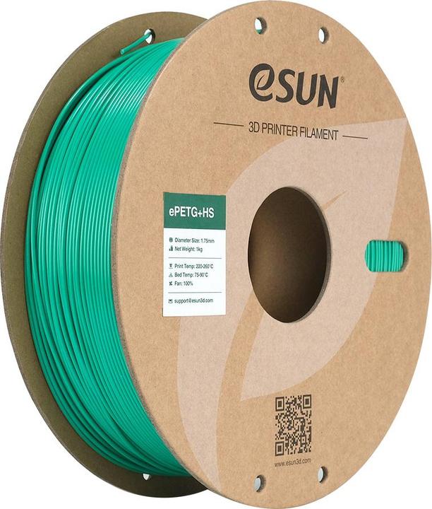 eSUN EPETG+HS 1.75mm SOLID GREEN 1kg (PETG, 1.75 mm, 1000 g, Green)