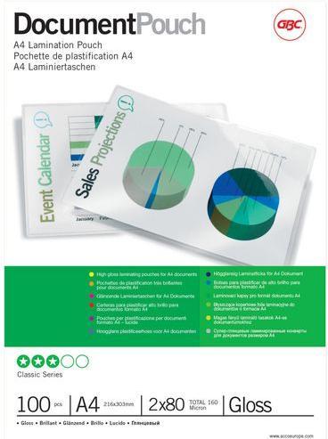 Immagine prodotto GBC Film di laminazione (A4, 100 Pezzo/i, 80 µm)