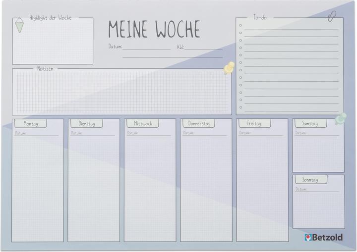 Produktbild Betzold Wochenplan (42 x 59.5 cm)