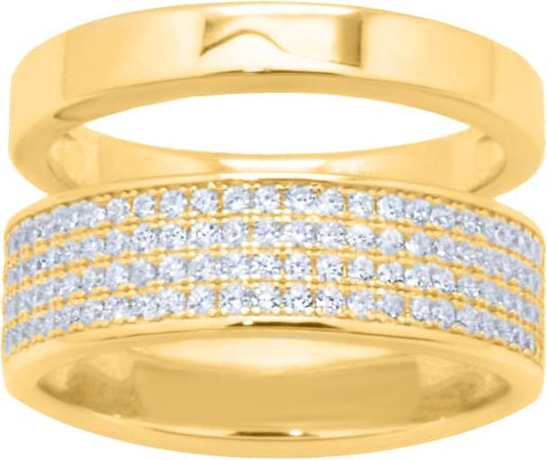 Actual product image Candy Yael ring, 925 Sterling silver, gold-plated (54, 925 Silver)
