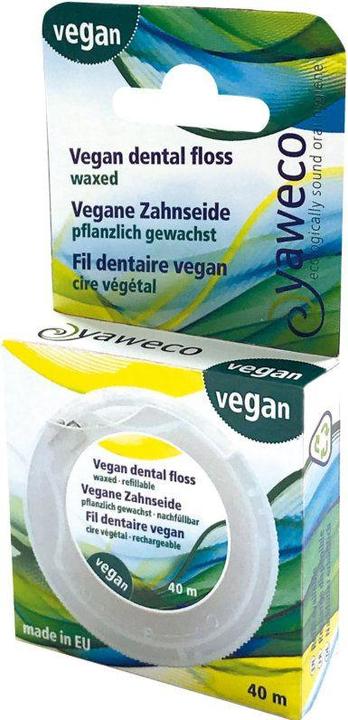 Actual product image Yaweco Vegan dental floss from PLA vegetable waxed (40 m)