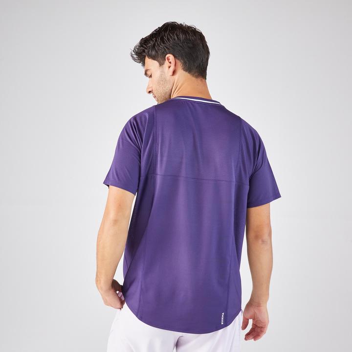 Actual product image Kuikma Tennis T-Shirt Herren - DRY Gaël Monfils lila (XL)