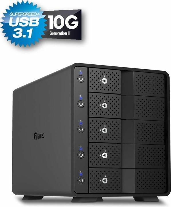 Fantec MB-X5U31H 5x 3,5 Gehäuse (2.5", 3.5")