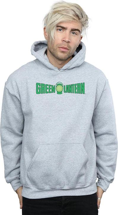 Actual product image Mens Green Lantern Text Logo Hoodie (XL)