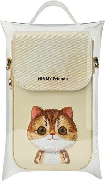 Actual product image Dell Nimmy phone bag khaki Big Eyed Pet 2.0 Cat