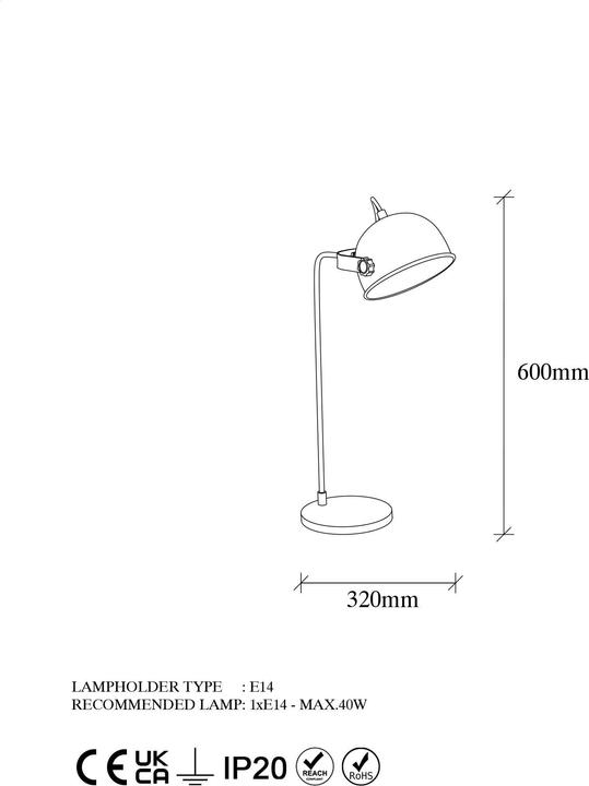 Actual product image Hanah Home Clementine (E14)