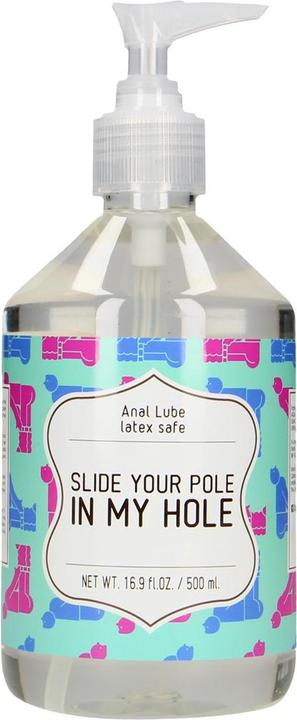 Image du produit Pharmquests Anal Lube - SLIDE YOUR POLE IN MY HOLE - 500 ml (500 ml)