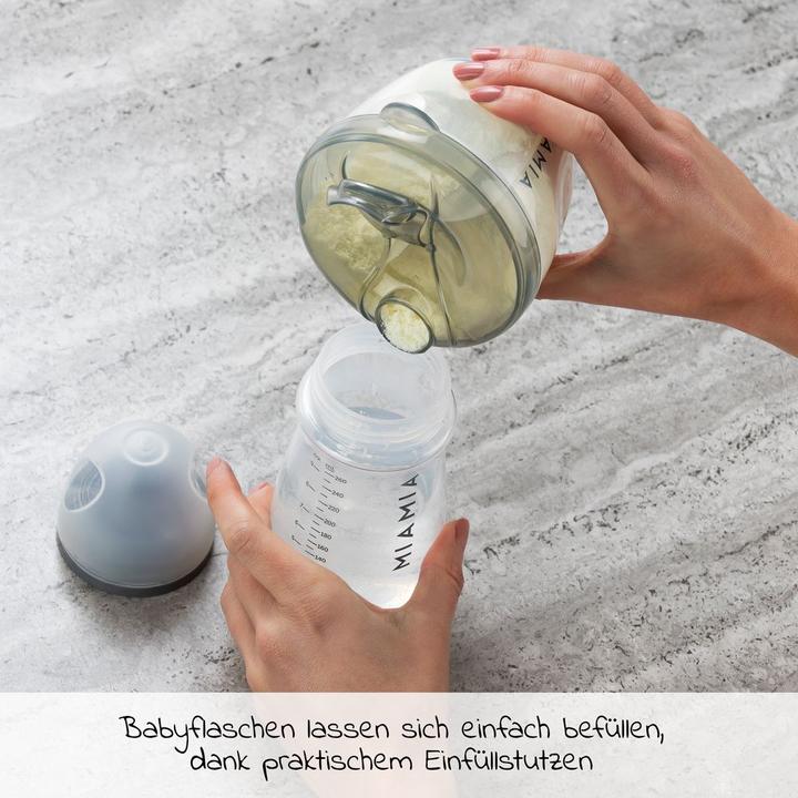 Actual product image MiaMia Baby bottle accessories Milk powder dispenser 4 compartments - Grey