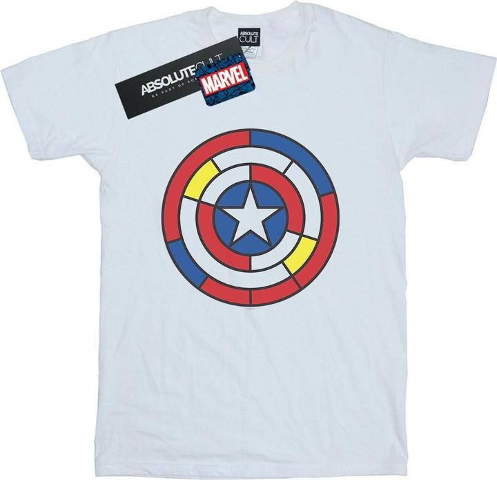 Produktbild Captain America Stained Glass Shield TShirt (XXL)