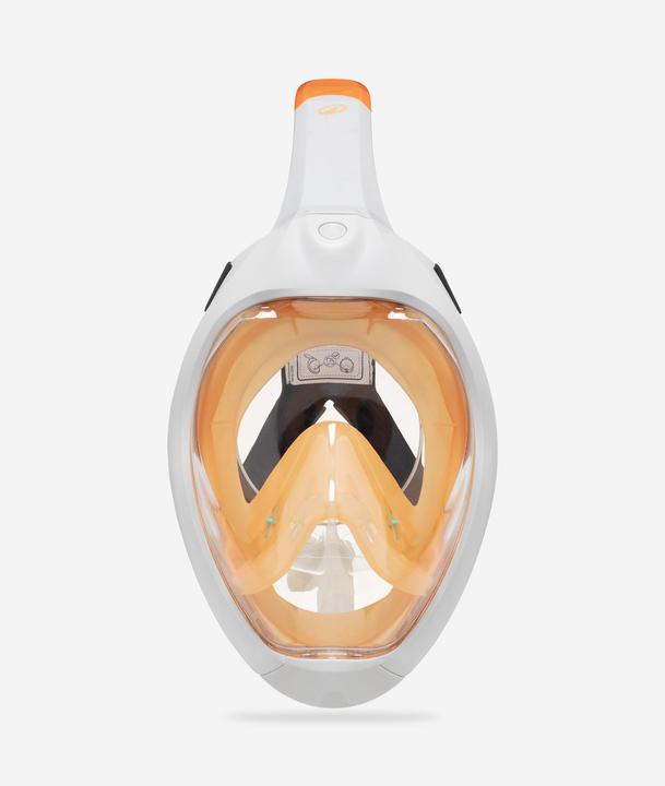 Produktbild Subea Schnorchelmaske Easybreath Damen/Herren - orange ohne Tasche TPE