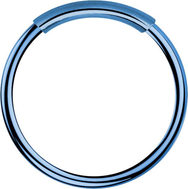 Star Piercing Nasenring endlos dunkelblau (Chirurgenstahl 316L, ohne Messing)