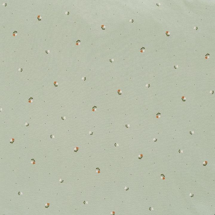 Produktbild Träumeland Bettwaesche Jersey Fiore gruen 80/80 + /40