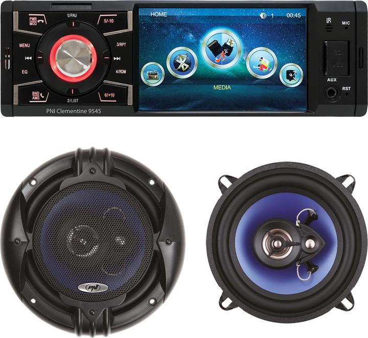 Actual product image PNI Clementine 9545 car MP5 player package + HiFi650 coaxial car loudspeaker, 120 W, 16.5 cm (16.50 cm)