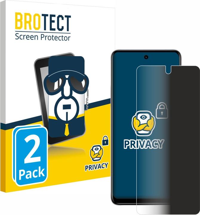 Produktbild BROTECT Sichtschutzfolie Anti-Spy Privacy Folie Blaulicht-Schutz (2 Stück, Motorola Moto E32)
