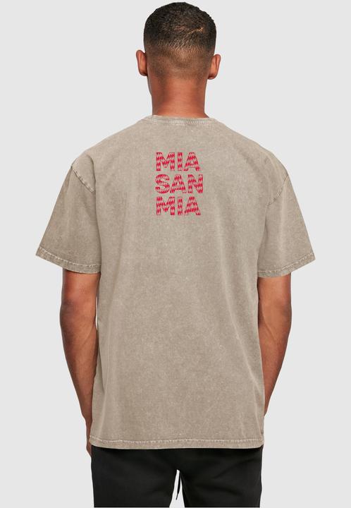 Produktbild FC Bayern München Logo Red Acid Washed Heavy Oversize Tee - 115139 (XXL)