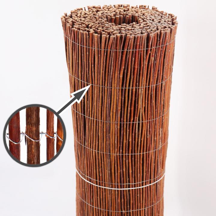 Actual product image Aquagart Weidenmatte 50m x 100 cm I Sichtschutzmatte aus Weiden Natürlicher Sichtschutz für Garten