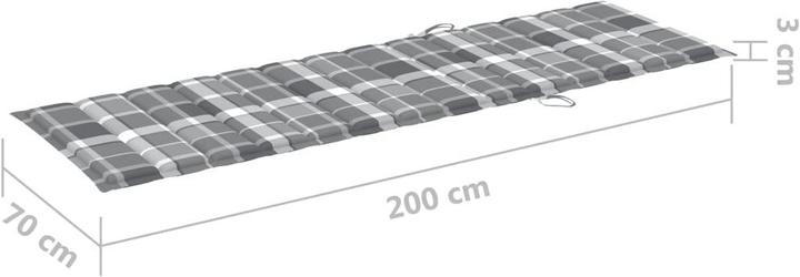 Actual product image VidaXL Sonnenliegen-Auflage (200 x 70 x 3 cm)