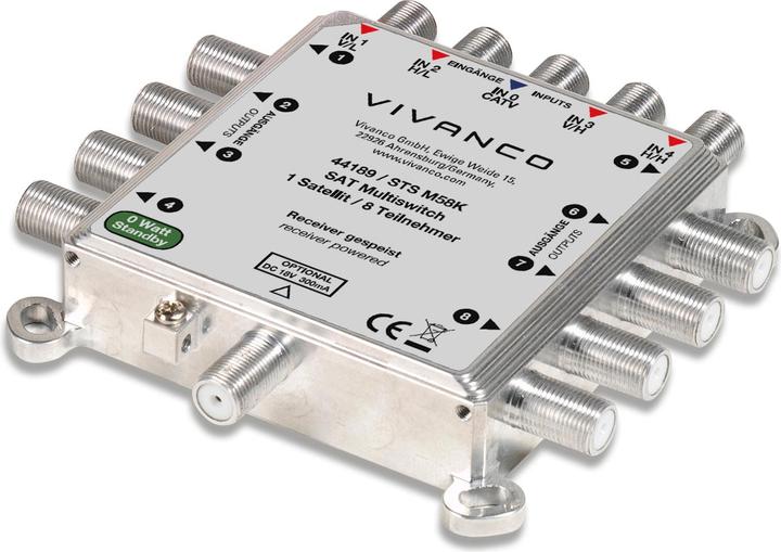 Produktbild Vivanco SAT Multischalter 5/8 digital, kompakt (Multischalter)