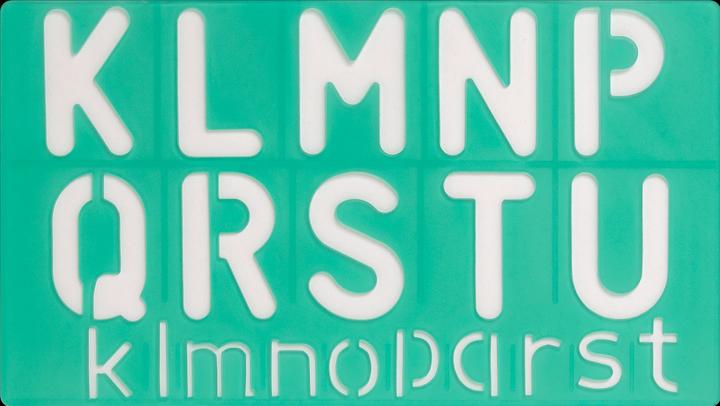 Actual product image Linex Lettering stencil standard (50 mm)