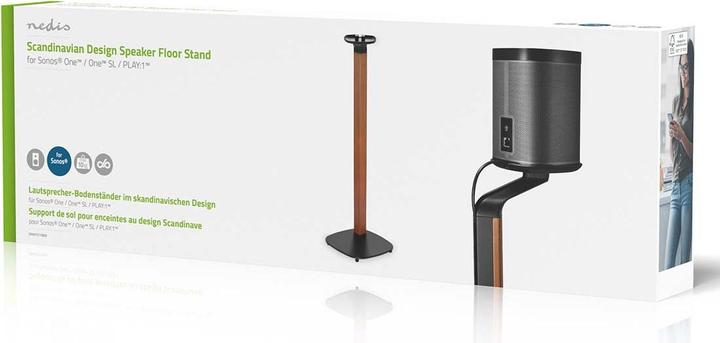 Immagine prodotto Nedis Supporto per altoparlanti | Compatibile con: Sonos® One SL™ / Sonos® One™ / Sonos® PLAY:1™ | (1 pz., Installazione a parete, Regolabile in altezza)