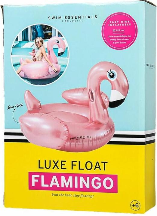 Actual product image Swim Essentials Floaties Rose Gold Flamingo