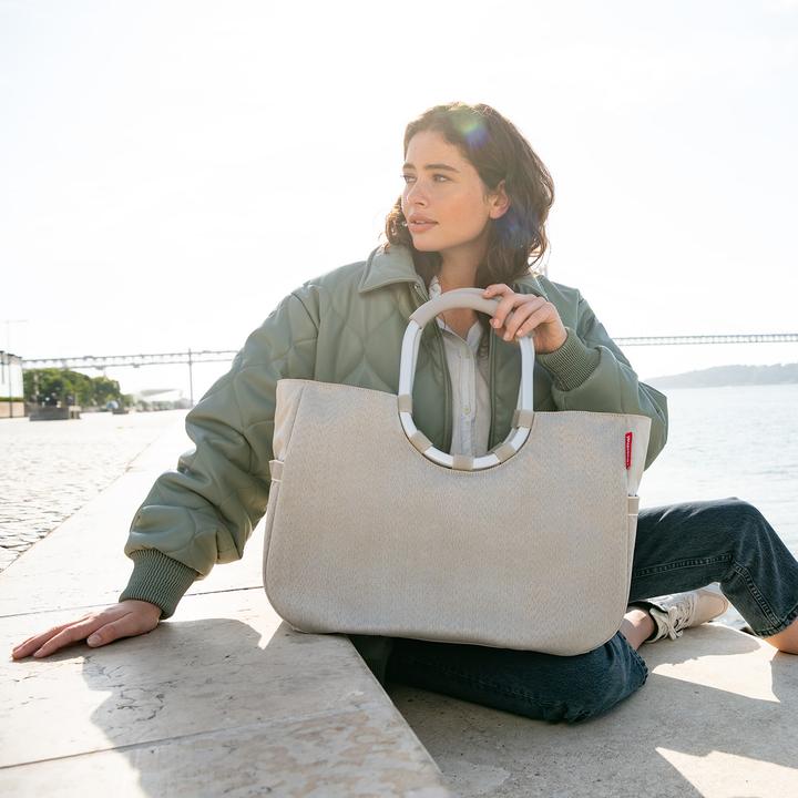 Produktbild reisenthel Einkaufskorb Loopshopper L Herringbone Sand