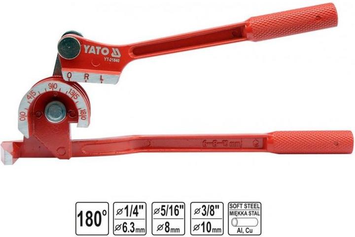 Image du produit Yato Cintreuse manuelle professionnelle pour tubes 6-10mm YT-21840 (265 mm)