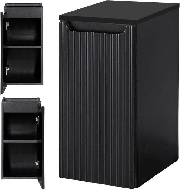 Actual product image En.Casa Waschtisch Skelbolu 80x60x40 cm Schwarz
