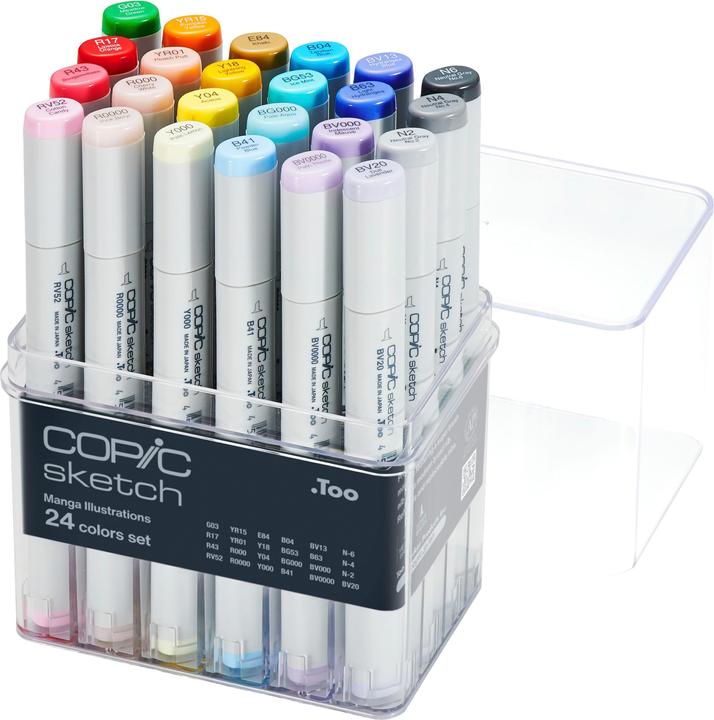 Produktbild Copic Manga Illustration (Mehrfarbig, 3 mm, 24 x)