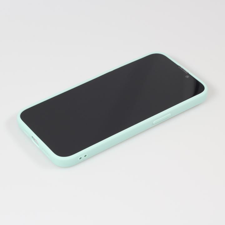 Produktbild PhoneLook Hülle Silikon Mat Herz gold Türkis (Apple iPhone 15)