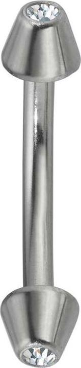 Produktbild Bijouteria Augenbrauenpiercing (Chirurgenstahl 316L, Kristall)