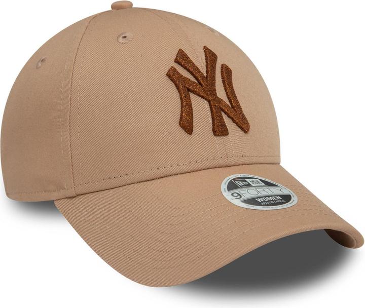 New Era 9Forty Damen Cap - Metallic New York Yankees Khaki