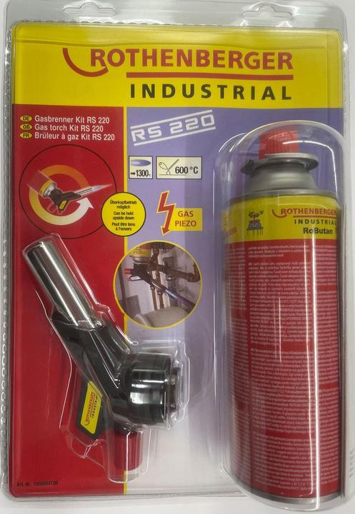 Actual product image Rothenberger Industrial 1000004120 Gas burner 3.5 h incl. gas cylinder