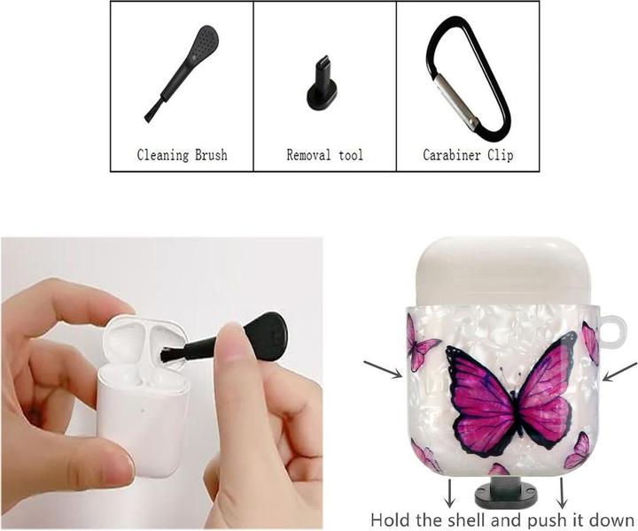 Produktbild König Design Schutz Hülle für Apple AirPods Pro Tasche Case Cover Etuis 360 Grad Bumper Motiv