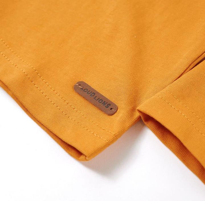 Produktbild VidaXL Kinder-Langarmshirt Ocker 92,Material: 100 % Baumwolle,Farbe (92)