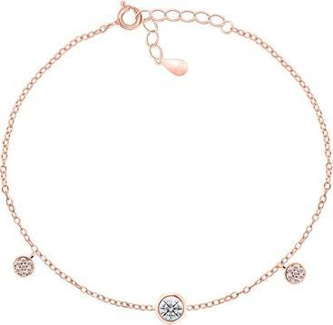 Produktbild Brilio Silver - Shiny bronze bracelet with zircons BRC58R