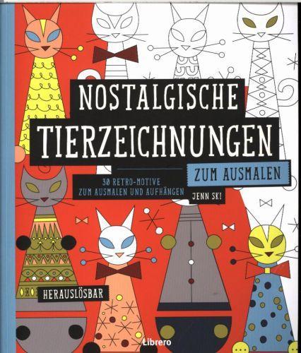 Image du produit Nostalgische Tierzeichnungen zum Ausmalen (Allemand, Collectif, 2015)