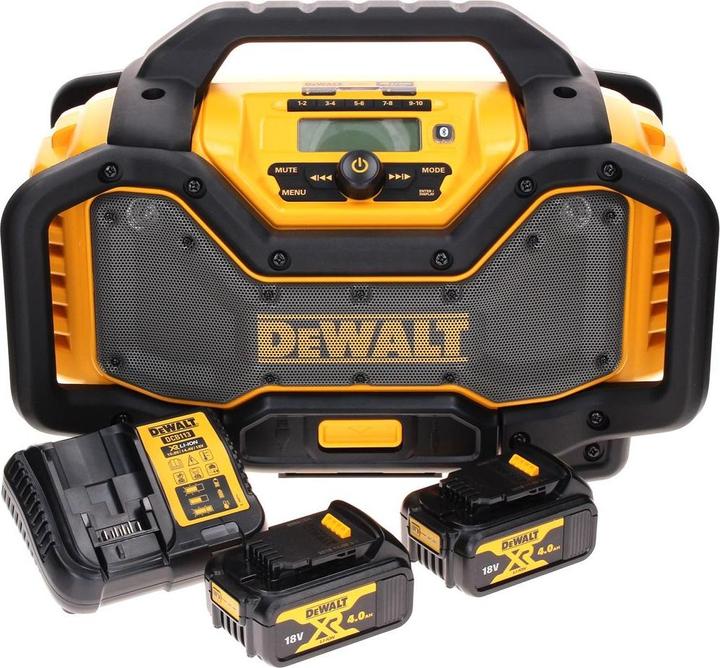 Produktbild DeWalt DCR 027 M2 Akku Radio DAB+ 10,8-18,0 V + 2x Akku 4,0Ah + Ladegerät (DAB+, FM, Bluetooth)